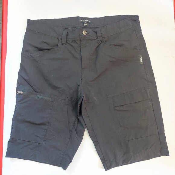 Silver Jeans Ashton cargo short men's size 34 black lot pockets - Picture 1 of 12